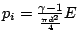 p_i=\frac{\gamma-1}{\frac{\pi d^2}{4}} E